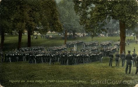 Troops On Main Parade Fort Leavenworth Ks Fort Leavenworth