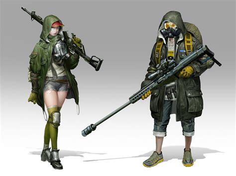 Sniper In Apocalypse By Jg Yoon Imaginarycharacters Apocalypse Art Sniper Cyberpunk Character