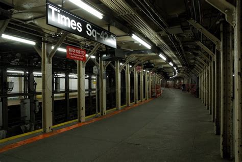 Ochs, owner and publisher of the new york times from 1896 to. Times Square Subway Station in New York ... | Stock image ...