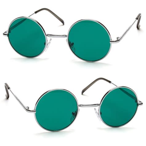 John Lennon Vintage Classic Circle Round Sunglasses Men Women Color Green H Ebay Round