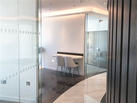 Curved Glass Partitioning At Sky Gardens Nine Elms For Spot This Space In Lambeth London