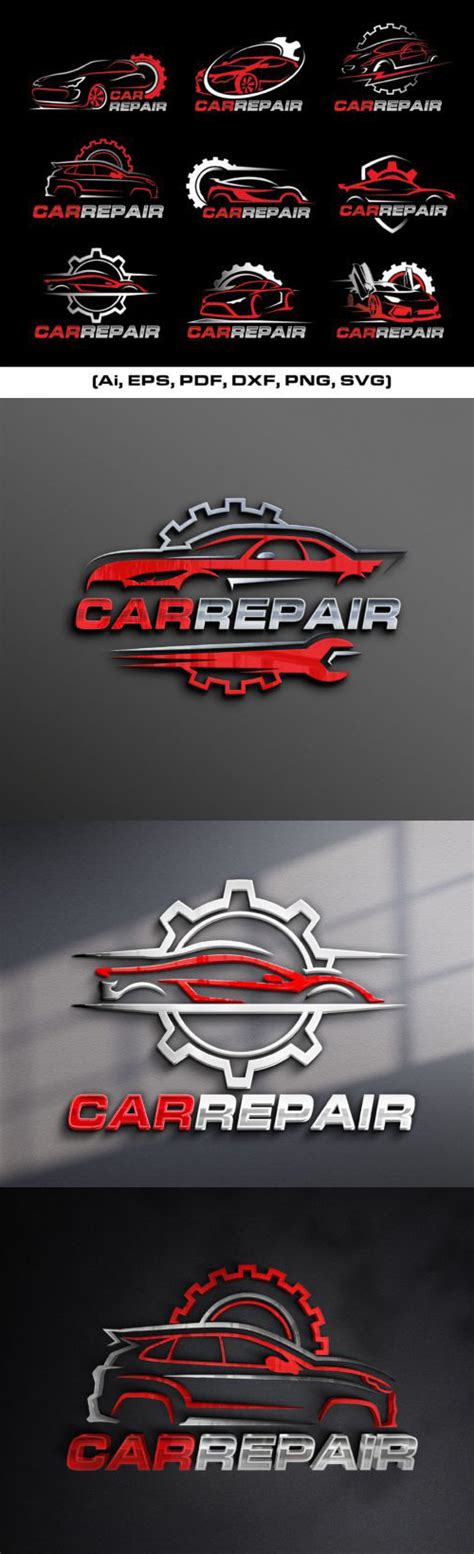 Car Repair Vector Logo Templates Bundle Avaxgfx