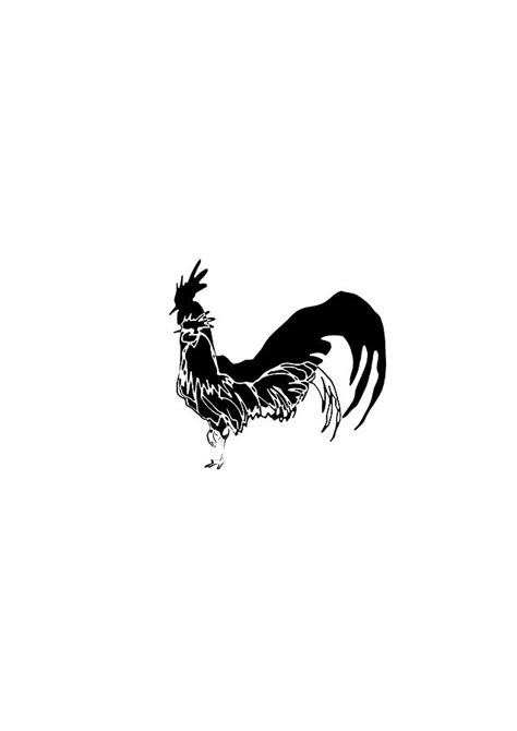 Rooster In Black And White Drawing By Dimitris Fousekis Fine Art America