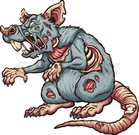 Zombie Rat Stock Vector Colourbox