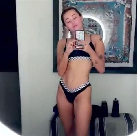 Miley Cyrus Whips Fans Into Frenzy With High Cut Bikini In Thirst Trap Video