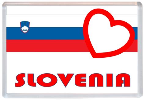 Slovenia Love Sloveniaslovenian Towns And Cities Flag Jumbo Fridge