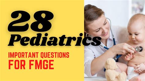 Top 25 Pediatrics Important Questions For Fmge Expected Mcq In Fmge