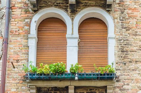 The Best Windows In The Beautiful City Of Venice Stock Photo Image Of