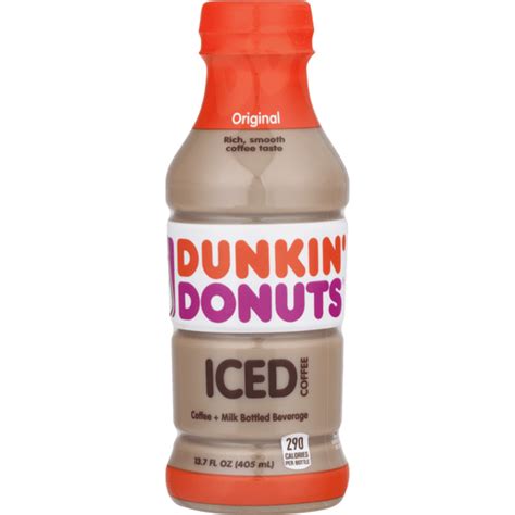 Dunkin Donuts Original Iced Coffee Bottle 137 Oz From Safeway