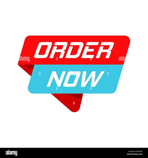 Order Now Banner Badge Icon Vector Illustration Business Concept