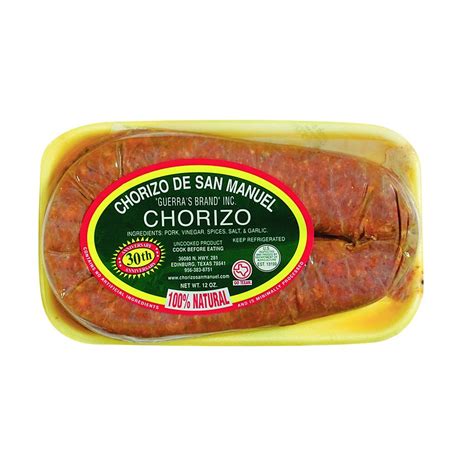 Chorizo De San Manuel Chorizo Shop Sausage At H E B