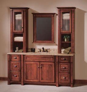 D vanity top with double sinks (sold separately) Bathroom Linen Tower - Foter