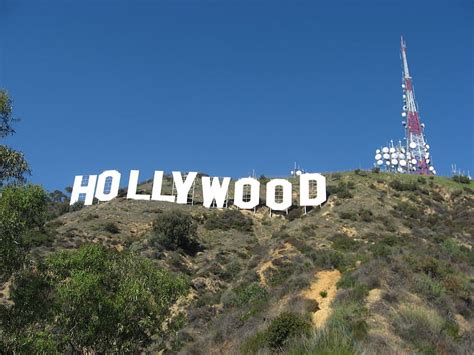 Foto Gratis Hollywood Sign Hillside Terkenal Ikon Landmark Bukit