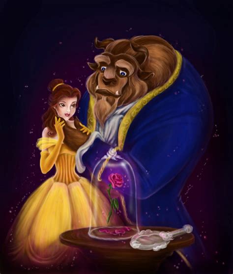 Painting Of Belle And The Beast Beauty And The Beast Fan Art