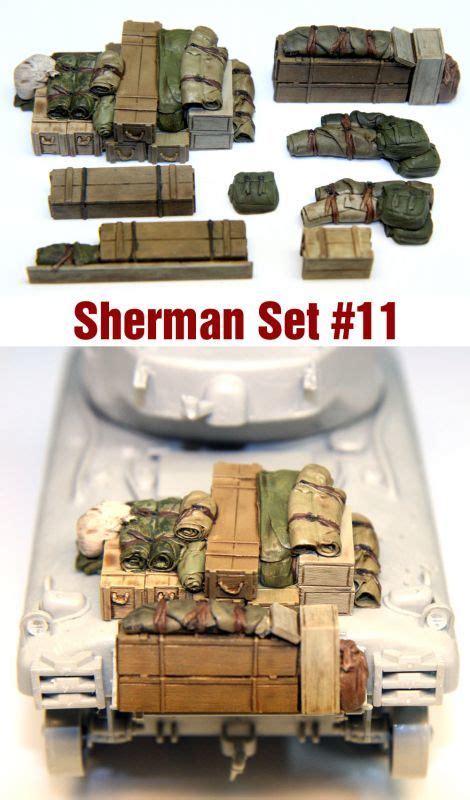 135 Sh0011 Sherman Engine Deck Set 11 8 Pieces Asuka Model Online