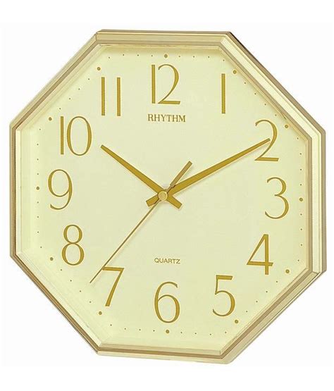 Rhythm Gold Basic Wall Clocks Buy Rhythm Gold Basic Wall Clocks At