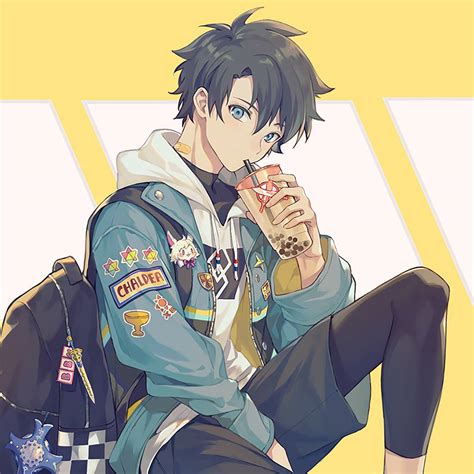 Anime Boy Drinking By F1zombiekillers On Deviantart