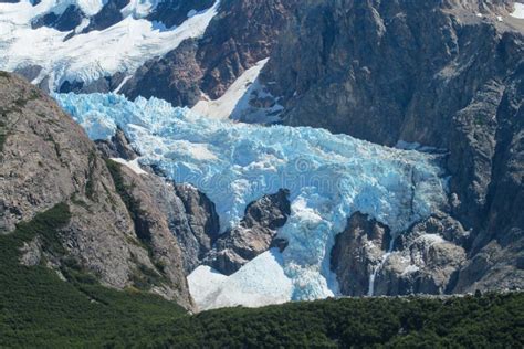 Patagonia Andes Blue Ice Mountain Glacier Stock Photo Image Of