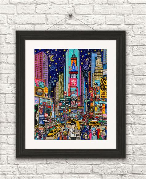 Times Square Art Times Square Print Giclee Print Art New York Etsy