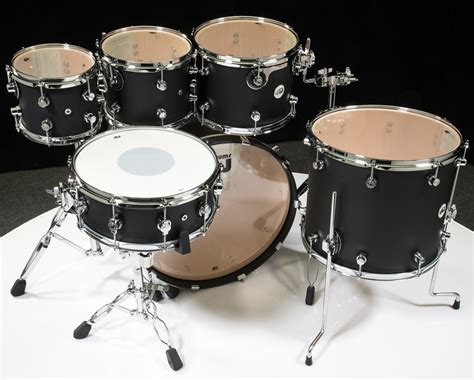 Dw Design Series 6pc Drum Set 81012162214sd Black Satin