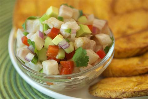 Tilapia Ceviche With Tostones The Saucy Spork