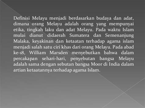 Asal Usul Bangsa Melayu