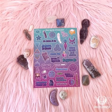 Spell Casting And Sigils Sticker Sheets Busy Witch Magick