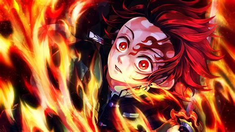 Kamado tanjirō) is a fictional character and the main protagonist in koyoharu gotouge's manga demon slayer: #307260 Tanjiro, Flame, Kimetsu no Yaiba, 4K wallpaper ...