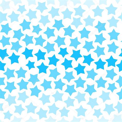 Blue Stars Seamless Pattern Vector Background — Stock Vector