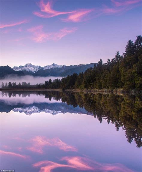 Breath Taking Beauty Ms Stewart Shot A Pink Sunset Reflected In Lake