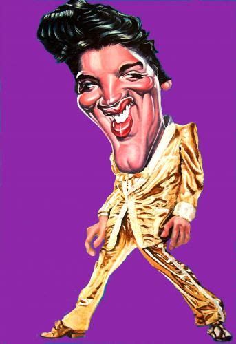 An Image Of Elvis Presley On A Purple Background