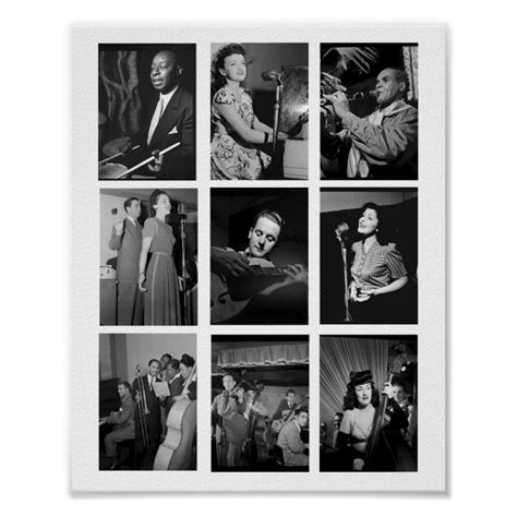 Antique Old Photos Of Musicians And Singers Poster Zazzle