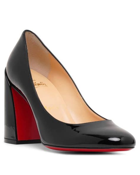 Christian Louboutin Miss Sab Black Patent Pumps Lyst