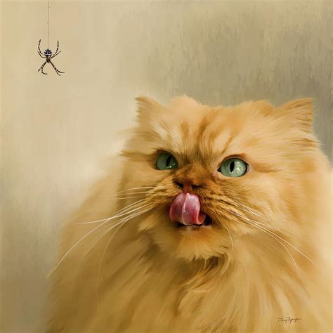 Hungry Cat Digital Art By Thanh Thuy Nguyen Fine Art America