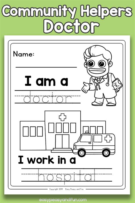 community workers doctor worksheets easy peasy and fun