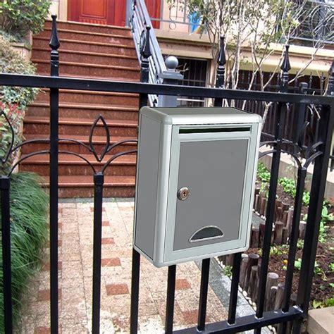 Newest Aluminium Alloy Mailbox Wall Mounted Outdoor Letter Post Mail