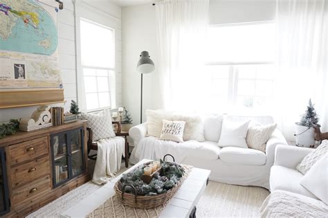 Cozy Cottage Winter Living Room