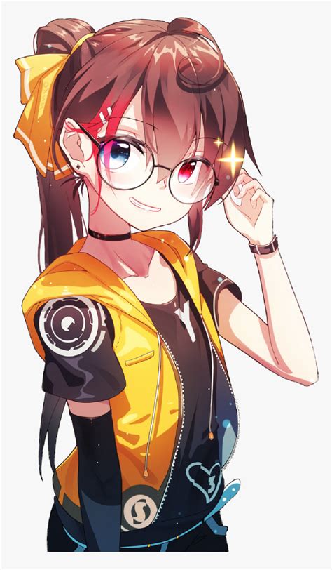 Kawaii Anime Girl With Glasses Anime Wallpaper Hd