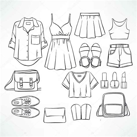 Dibujos de ropa de verano para colorear - colorear tus dibujos