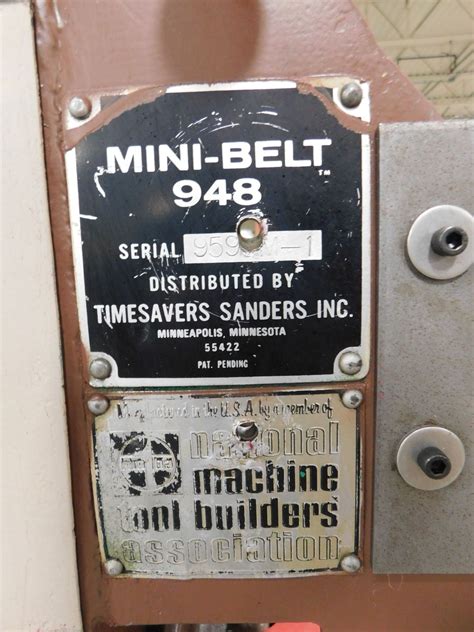 Timesavers Mini Belt 948 Sander Grinder Finisher Sn 959m 1 Loading