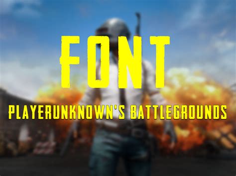 Font For Pubg Free Resource For Graphic Design