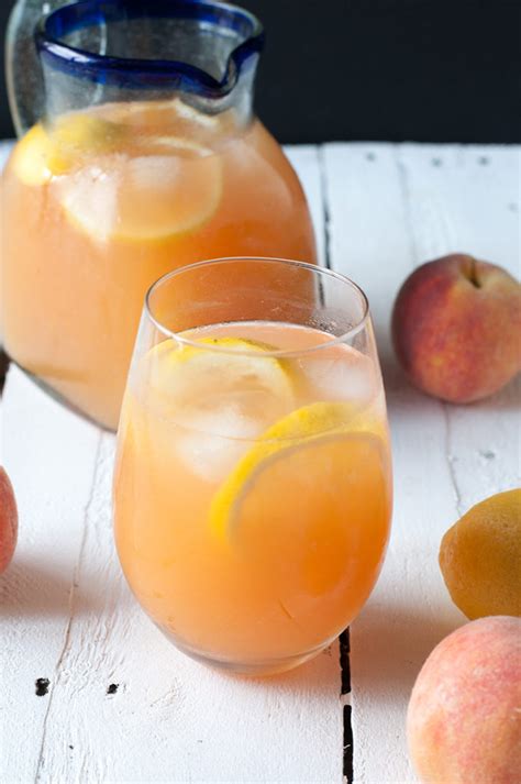 Ginger Peach Lemonade Thyme And Love