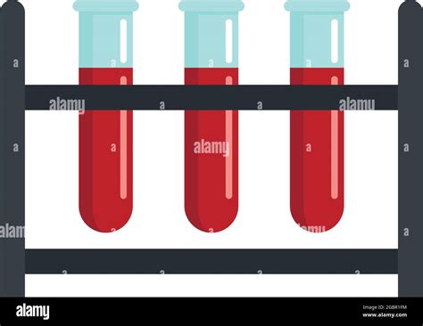 Blood Tubes Icon Flat Illustration Of Blood Tubes Vector Icon Isolated