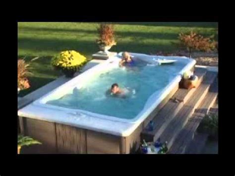 So yes, a swim spa can be a pretty significant investment for most people. H2X cross trainer by Master Spa - YouTube