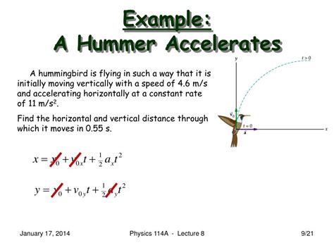 Ppt Physics 114a Mechanics Lecture 8 Walker 41and2 2d Motion
