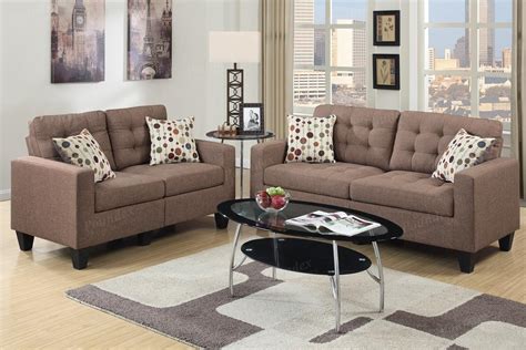 Whether you need a single loveseat or a sofa set, you'll find all the seating for any space. Brown Fabric Sofa and Loveseat Set - Steal-A-Sofa ...