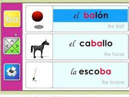 Resultado de imagen para dibujos con silabas ba be bi bo bu | Silabas