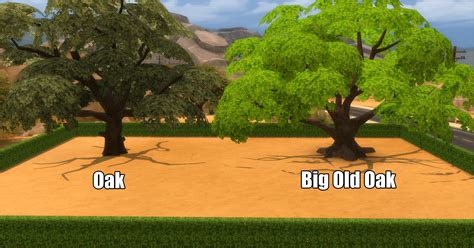 Unlocked Oak Pack 8 New Trees By Bakie At Mod The Sims Sims 4 Updates