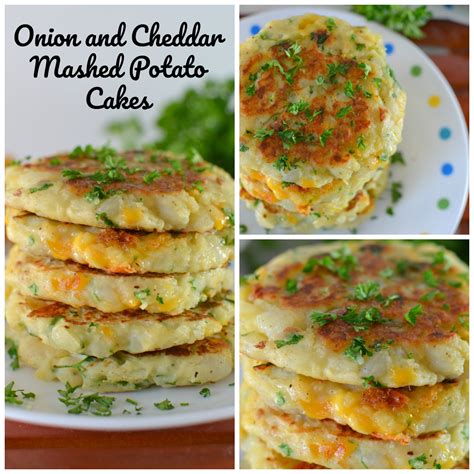 Onion And Cheddar Mashed Potato Cakes Recipe