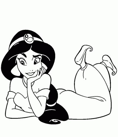 Dibujo de Jasmine. Dibujo para colorear de Jasmine. Dibujos infantiles
